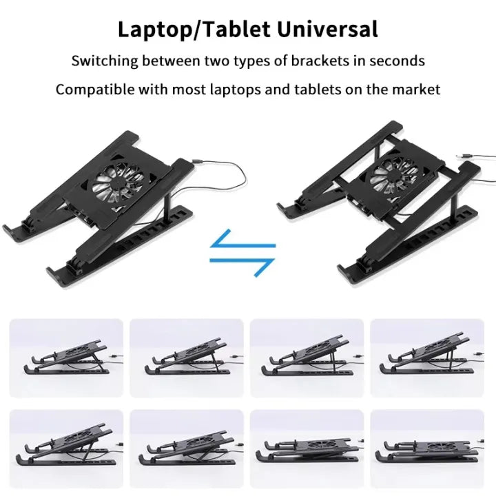 Foldable Laptop stand with Fan